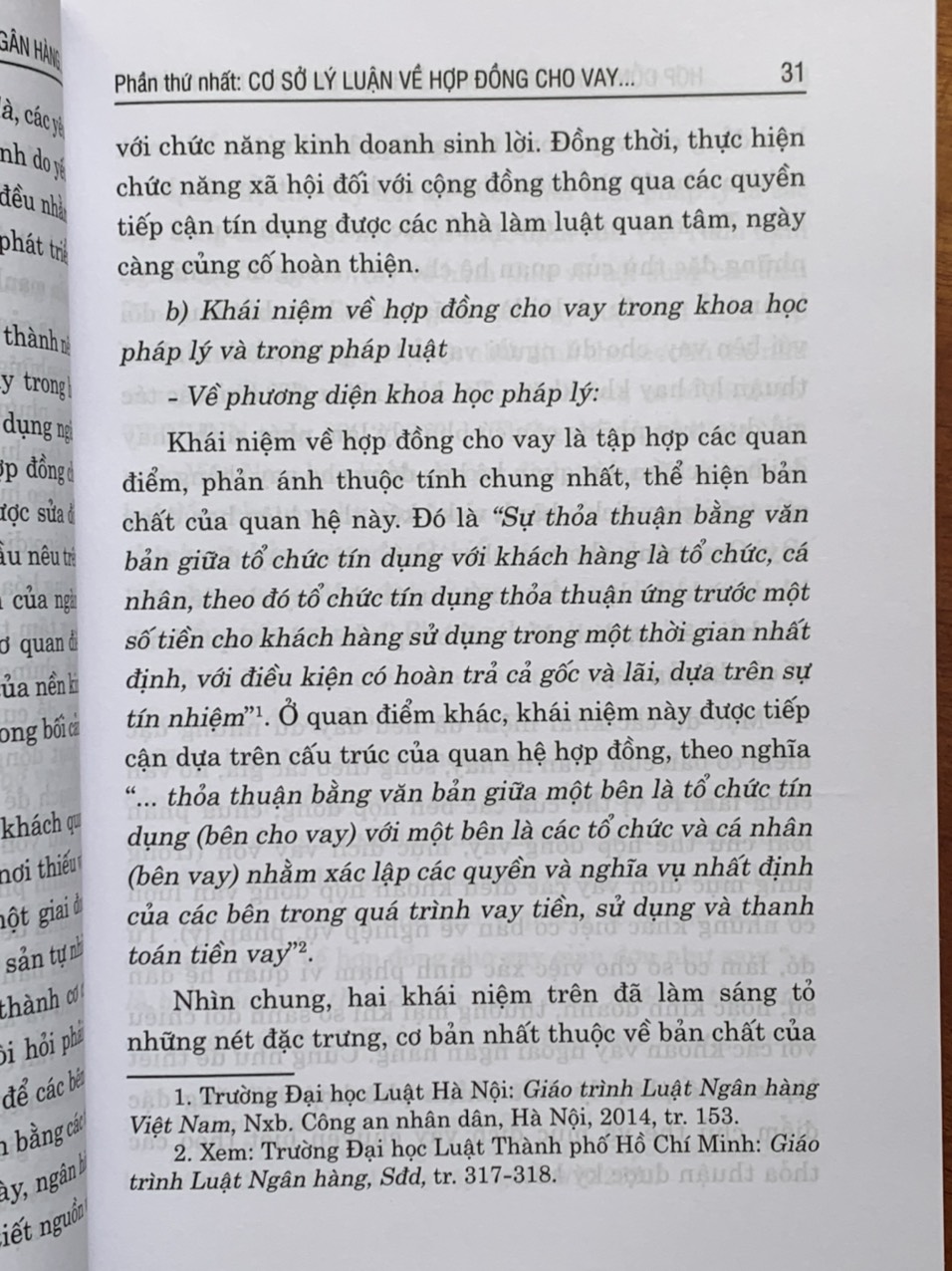 Hợp Đồng Cho Vay Trong Lĩnh Vực Tín Dụng Ngân Hàng - Lý Luận Và Thực Tiễn Áp Dụng