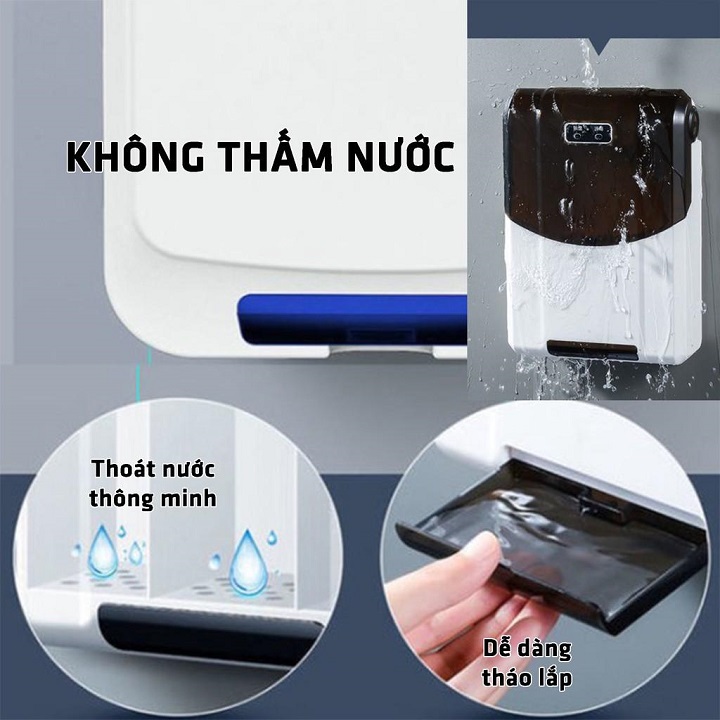 Hộp đựng đũa thìa muỗng dao khử khuẩn chống ẩm mốc dán tường , máy sấy dụng cụ nhà bếp tiệt trùng bằng tia UV - gia dụng thông minh