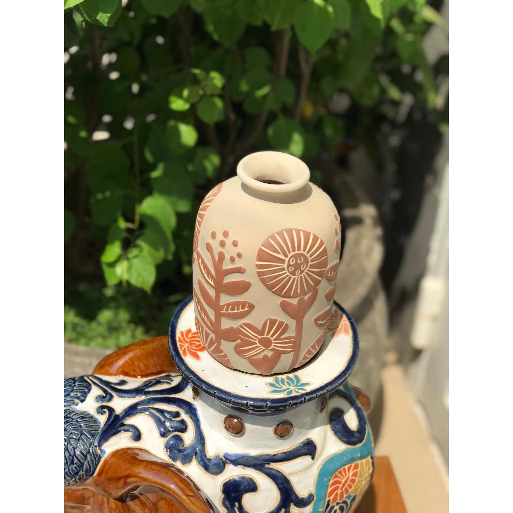 BÌNH HOA GỐM SỨ XUẤT KHẨU TRANG TRÍ DECOR BÌNH CẤM HOA XK26
