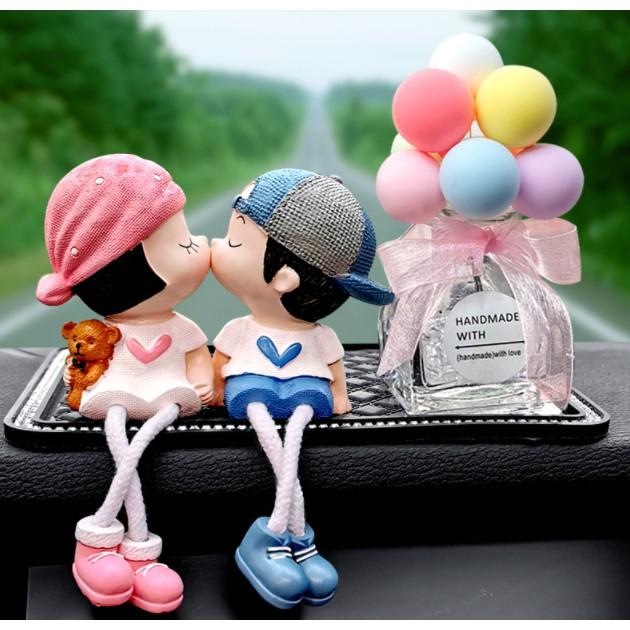 Set decor hạnh phúc trang trí taplo ô tô, taplo xe hơi.- Hoàng Đông Shop