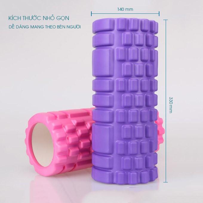 Con lăn massage Foam Roller tập Yoga Giúp Giãn Cơ Bắp