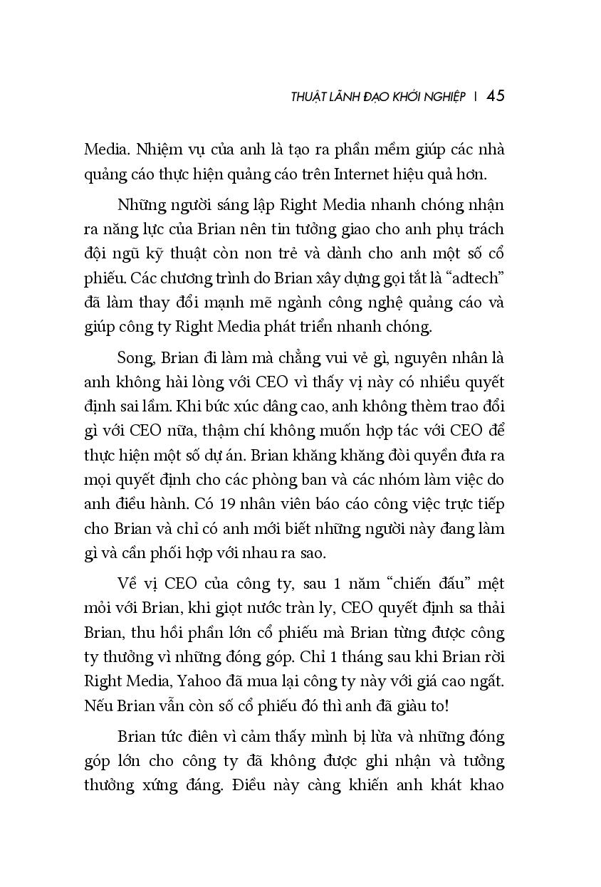 Thuật Lãnh Đạo Khởi Nghiệp - xây dựng một doanh nghiệp từ ý tưởng kinh doanh ban đầu đến lúc doanh nghiệp ấy có thể tạo ra lợi nhuận và tự tồn tại