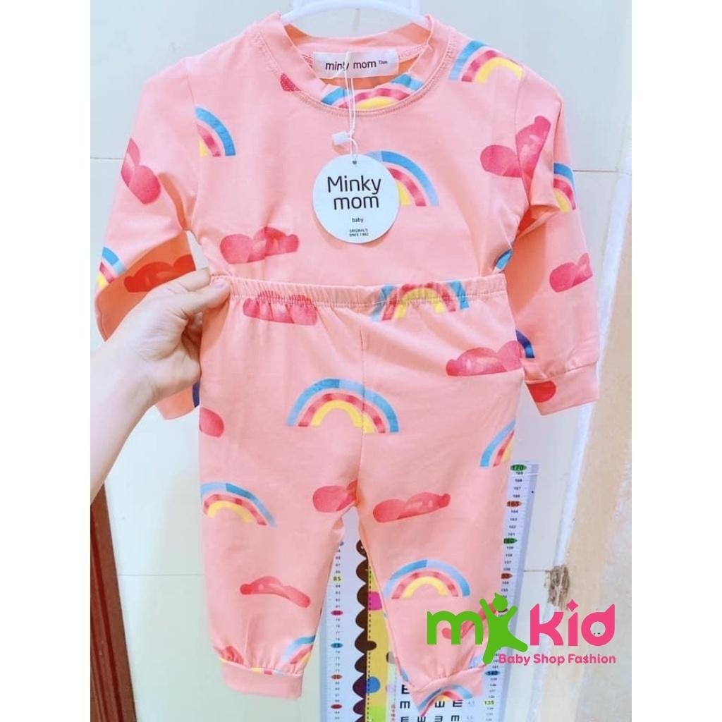 Bộ Thu Đông Cho Bé Bộ Minky Mom Dài Tay Cho Bé Trai Bé Gái Chất Cotton Cao Cấp Co Giãn Thấm Hút Mồ Hôi Tốt