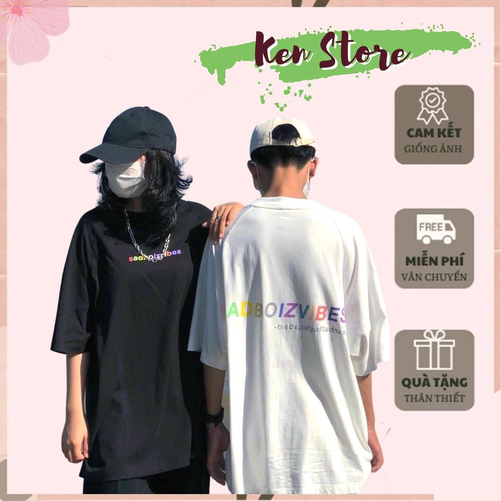 Áo phông sadboiz sadboizvibes 7 màu tay lỡ nam nữ form rộng , áo thun sadboiz nam nữ form rộng unisex Ulzzang