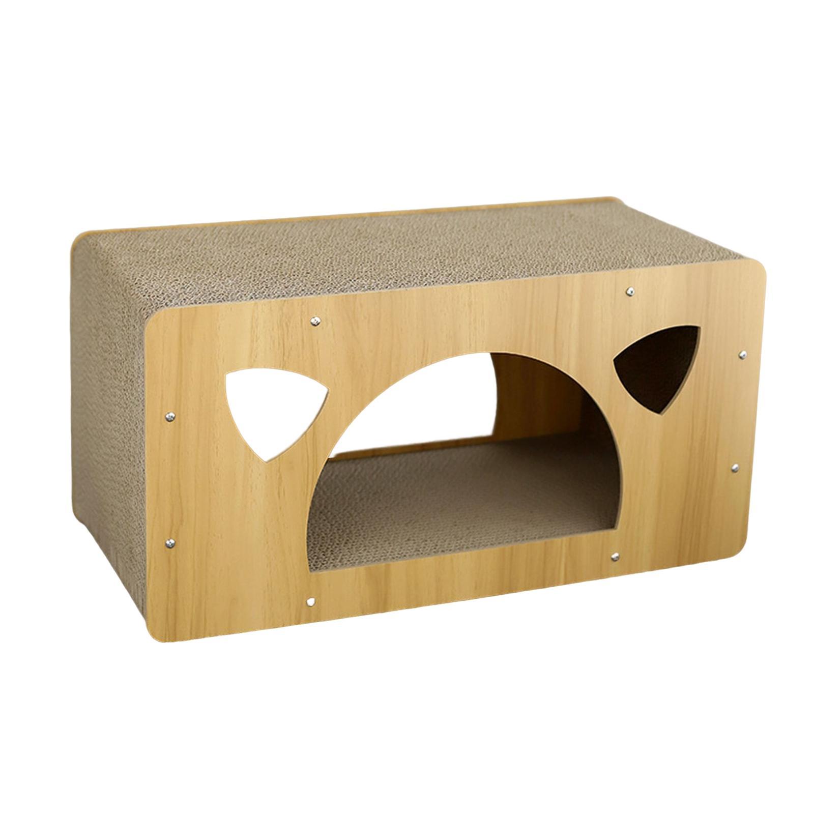 Cat Corrugated House Scratching Bed Lounge Scratcher Cardboard for Kitty