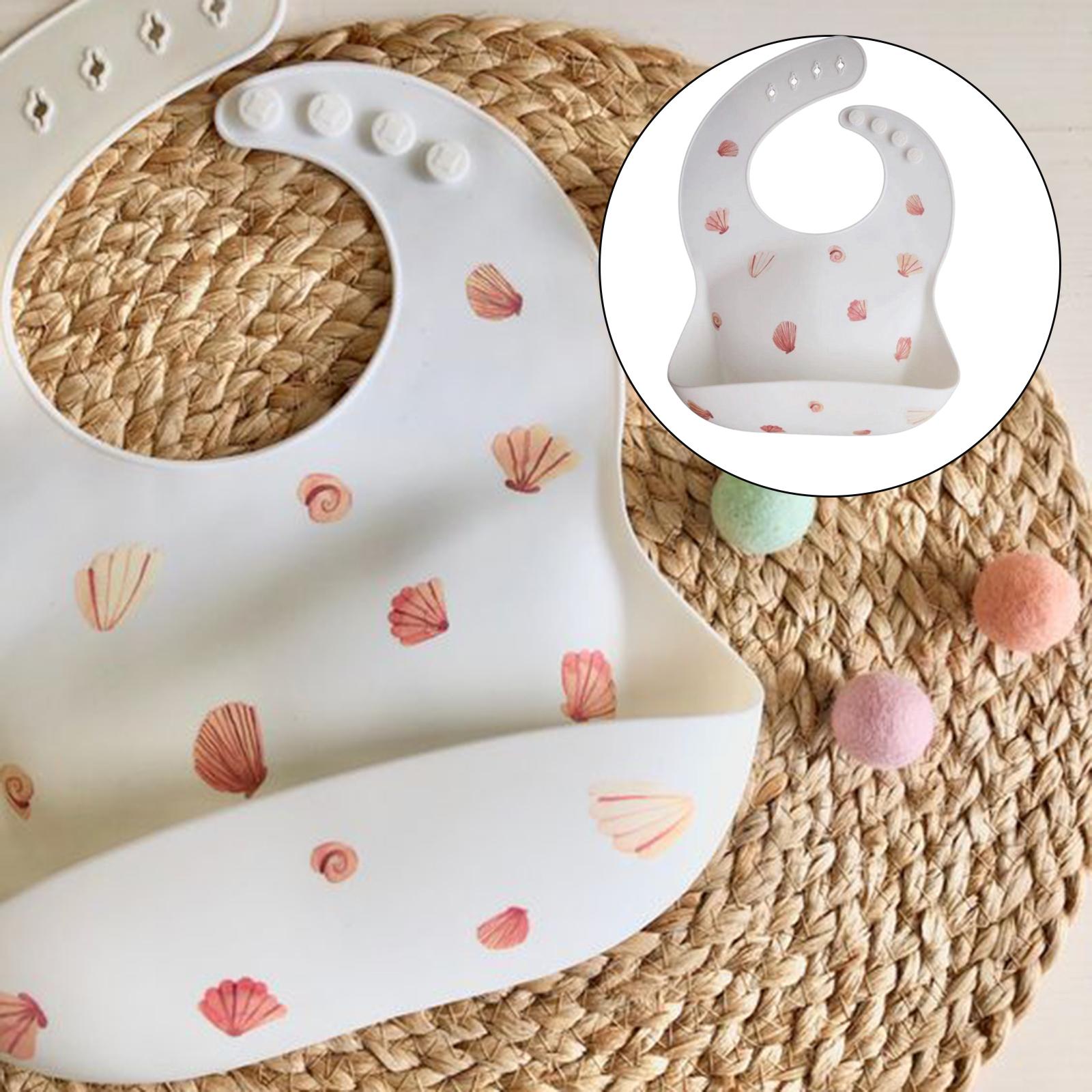 Baby Bibs Waterproof Silicone Bibs for Babies & Toddlers BPA Free with Food Catcher Pocket
