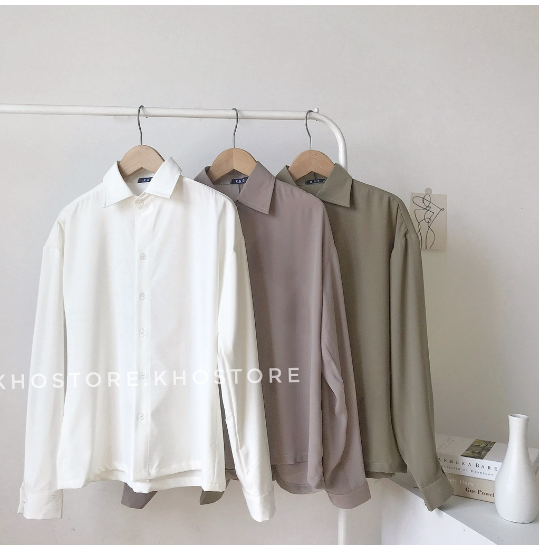 Áo sơ mi nữ công sở cao cấp kiểu Hàn Quốc, áo nữ form rộng đẹp dài tay 3 màu, chất vải không nhăn