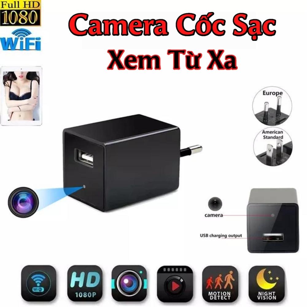 Camera cốc sạc điện thoại I Phone Z99 - Kết nối wifi quay video 4k xem từ xa qua điện thoại