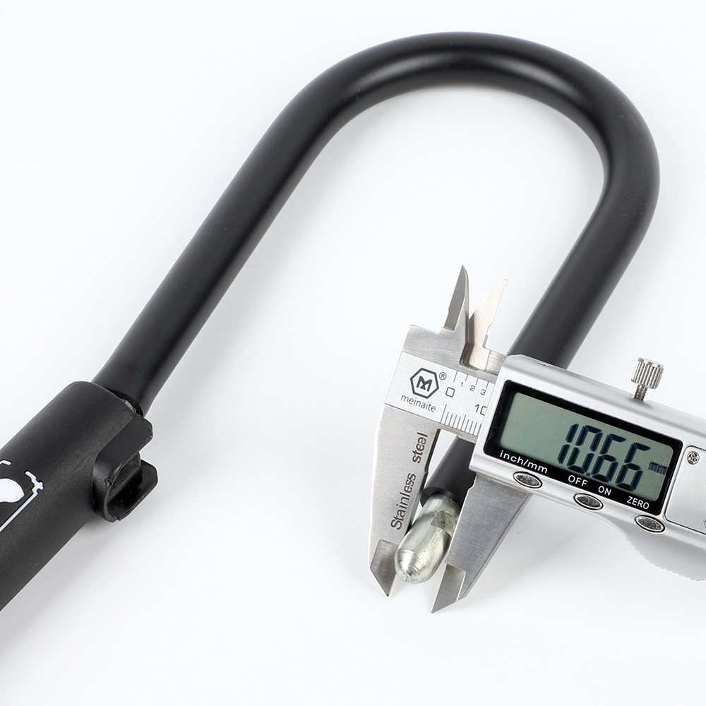 Khóa chữ U WEST BIKING chất lượng cao bằng thép carbon dày 10mm kèm 2 chìa khóa thích hợp cho khóa xe đạp, xe máy