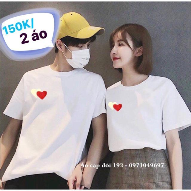 Áo thun cotton Couple nhiều size nhiều màu