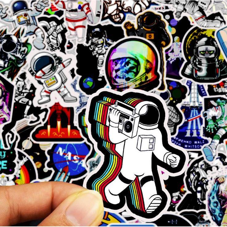 Sticker dán cao cấp DU HÀNH VŨ TRỤ Cực COOL ms#16