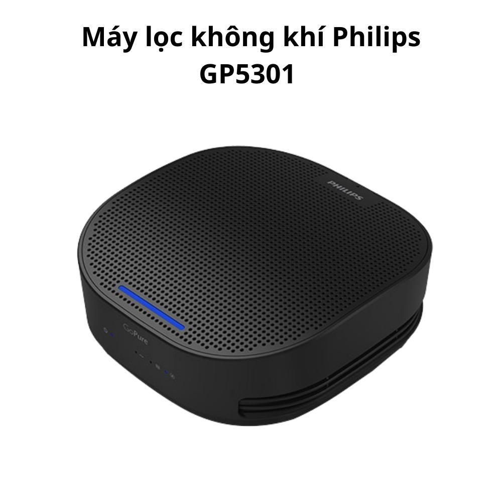 Máy lọc không khí ô tô Philips GP5301 hút mùi, vi khuẩn với đèn báo chất lượng không khí 3 mức - Hàng nhập khẩu