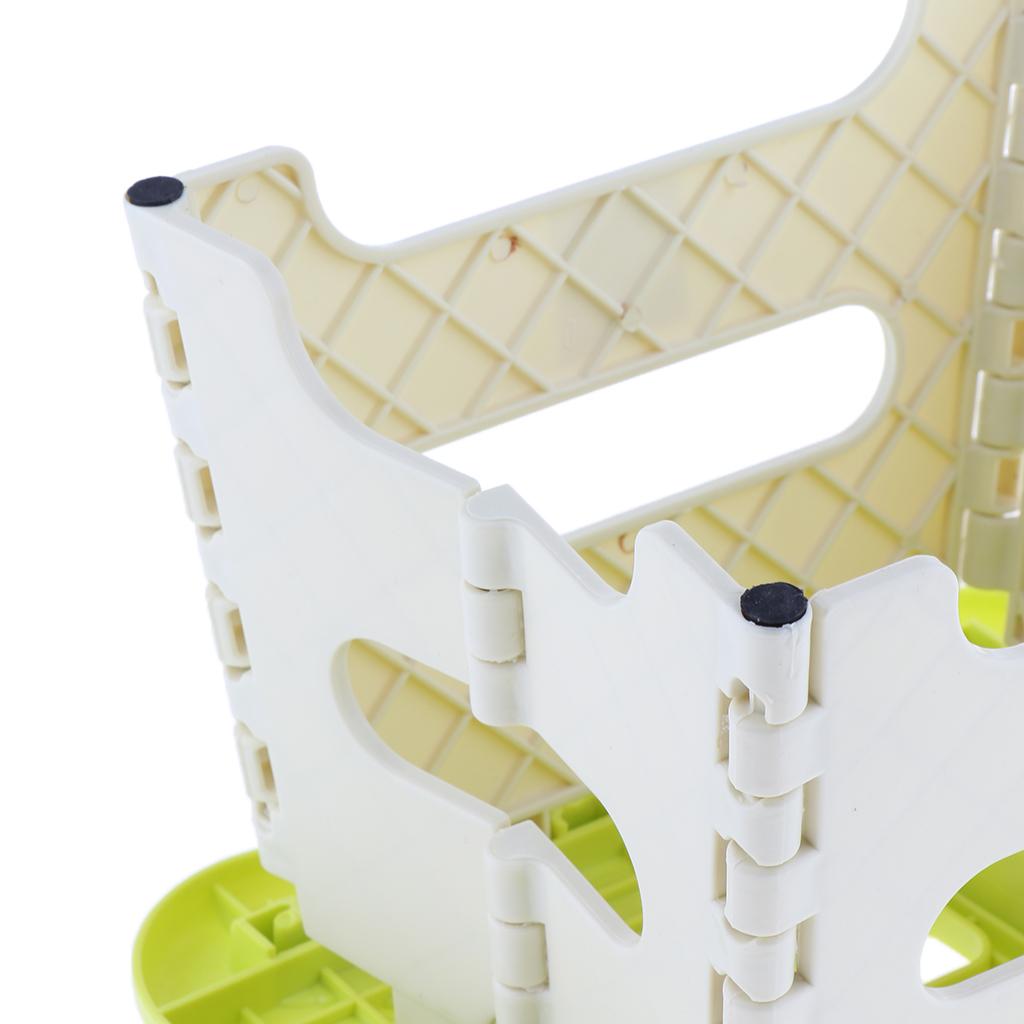 Folding Portable Step Stool for Kids, Toddlers and Adults Home Green Size S