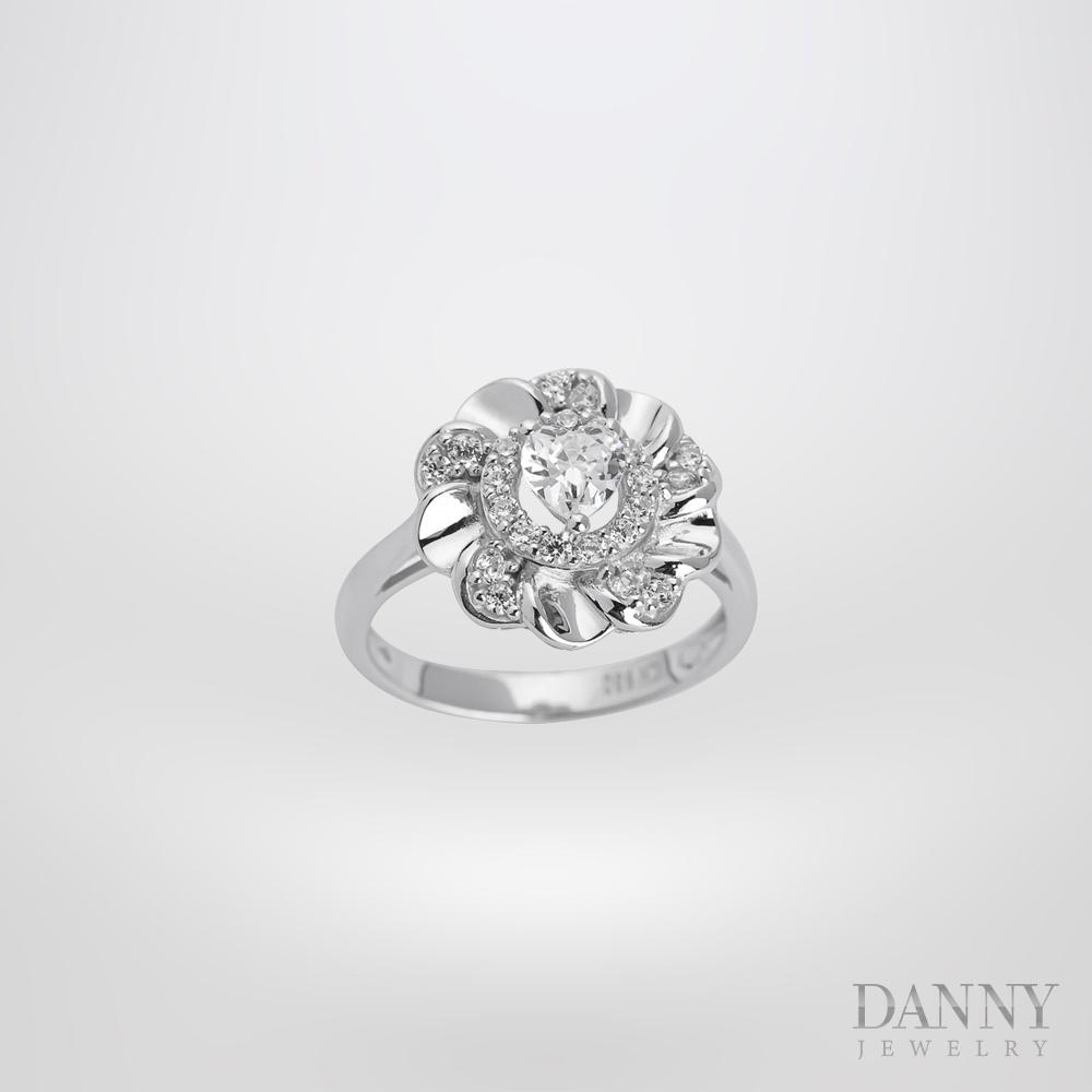 Nhẫn Nữ Bạc 925 Danny Jewelry Xi Bạch Kim Đính Đá CZ KI4GZ022