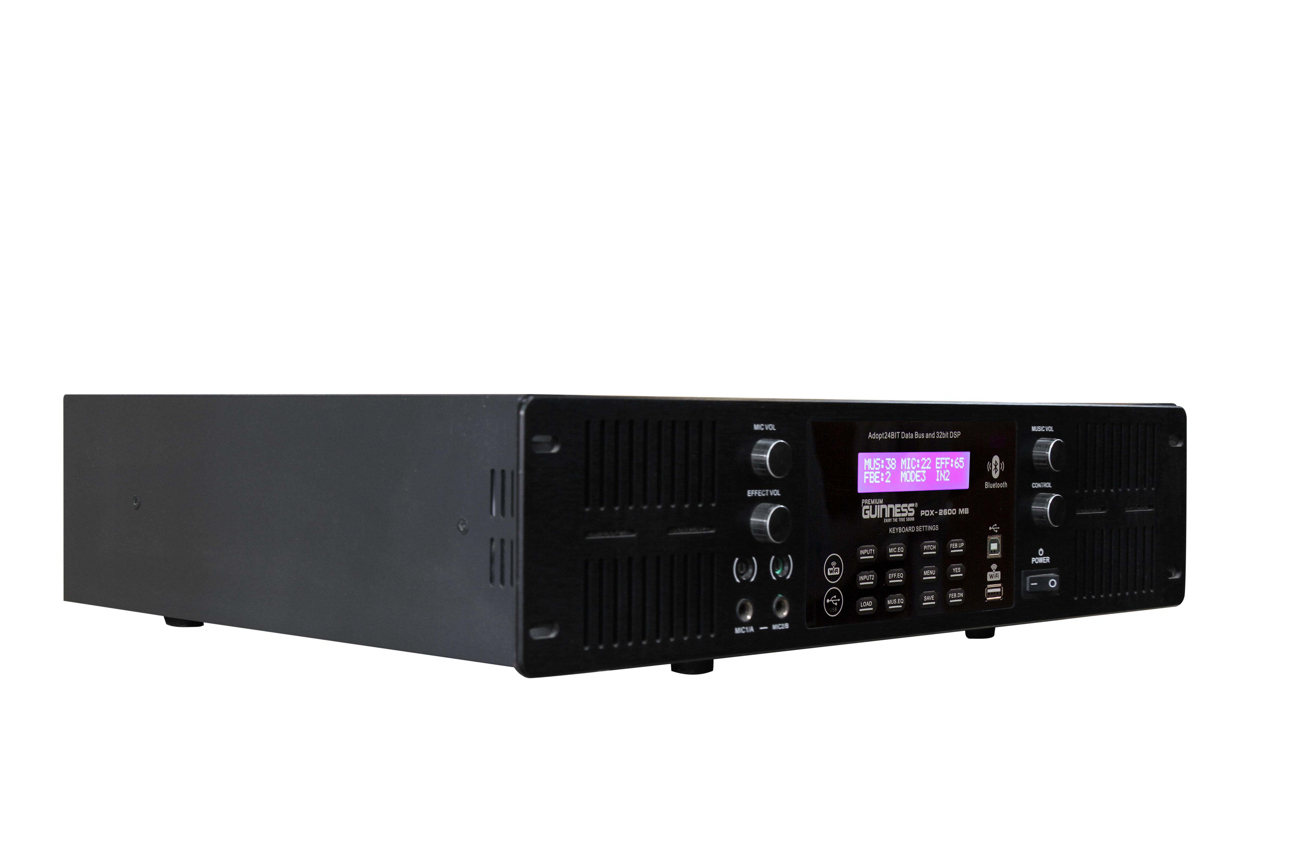 Power Mixer Amplifier - Cục đẩy công suất GUINNESS Premium PDX - 2600 MB | Hàng Nhập Khẩu