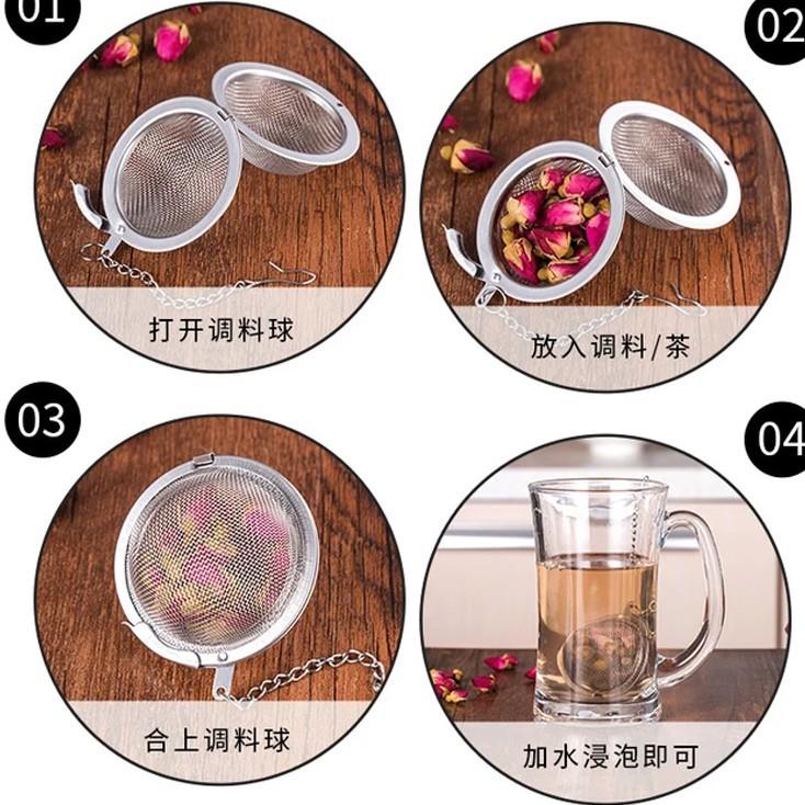 Sử dụng Dụng cụ lọc trà hình cầu đường kính 5 cm thiết kế tiện dụng