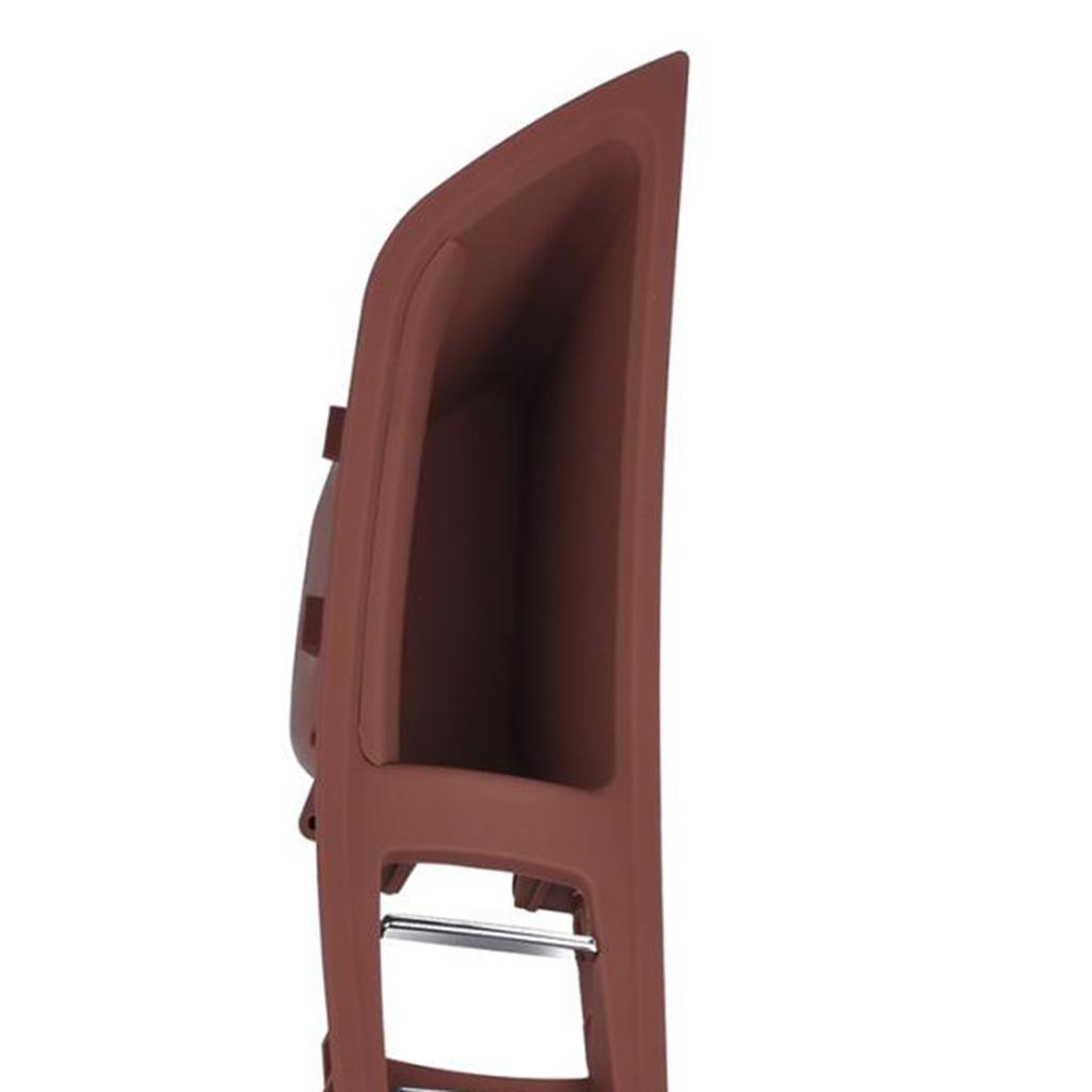 4PCS Door Handle Window Switch Panel Interior Button Frame for Red Brown