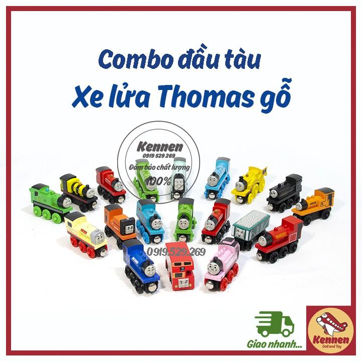 Tàu Thomas Combo 3-5-8-10 bộ đầu tàu/ Gỗ tự nhiên