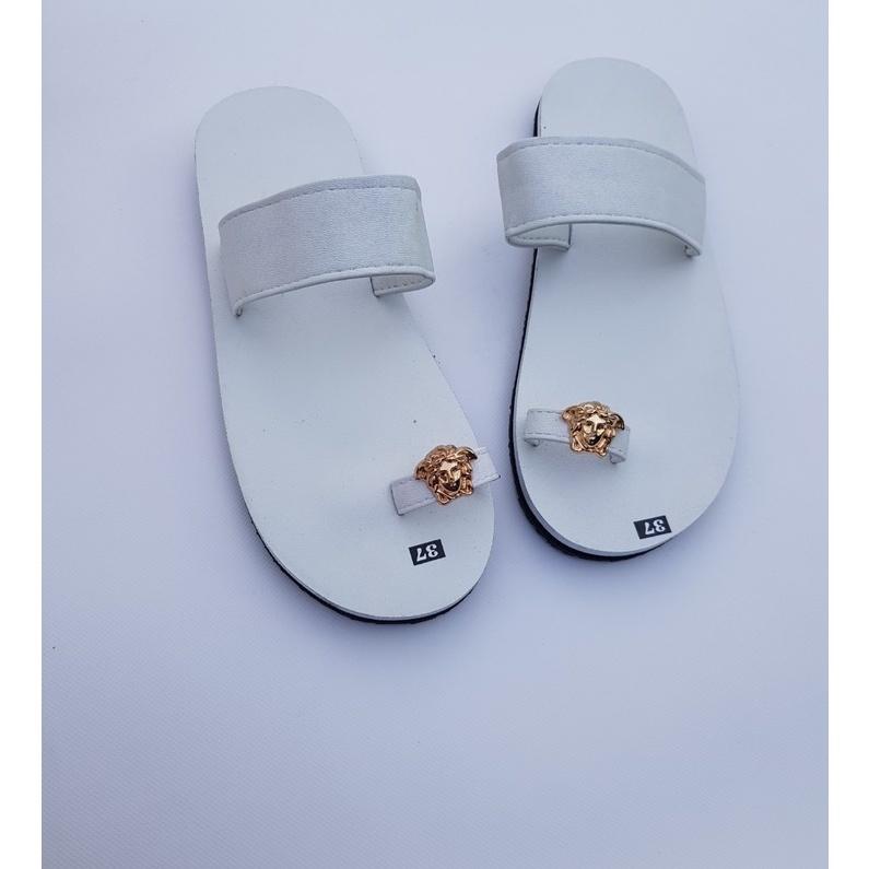 sandal đồng nai dép sỏ ngón nữ đế trắng quai trắng size từ 35 nữ đến 42 nữ