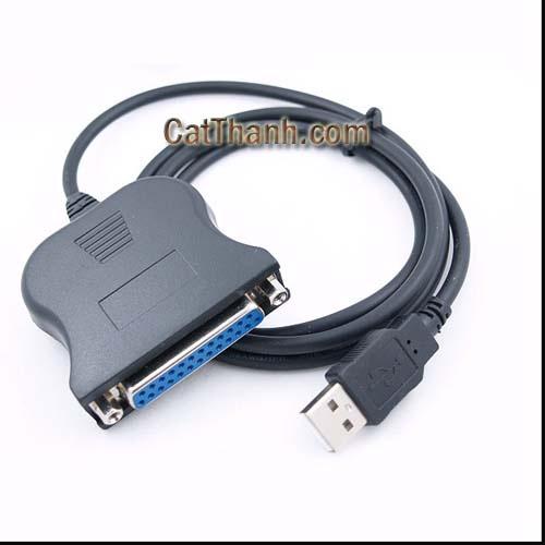 Cáp máy in LPT Paralle IEEE 1284 - Cáp chuyển LPT Paralle IEEE 1284 25 pin sang USB 2.0 cho máy in máy quét