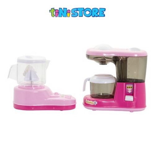 Đồ chơi nhà bếp 2 món - hồng (máy pha cà phê và máy làm sữa đậu nành)