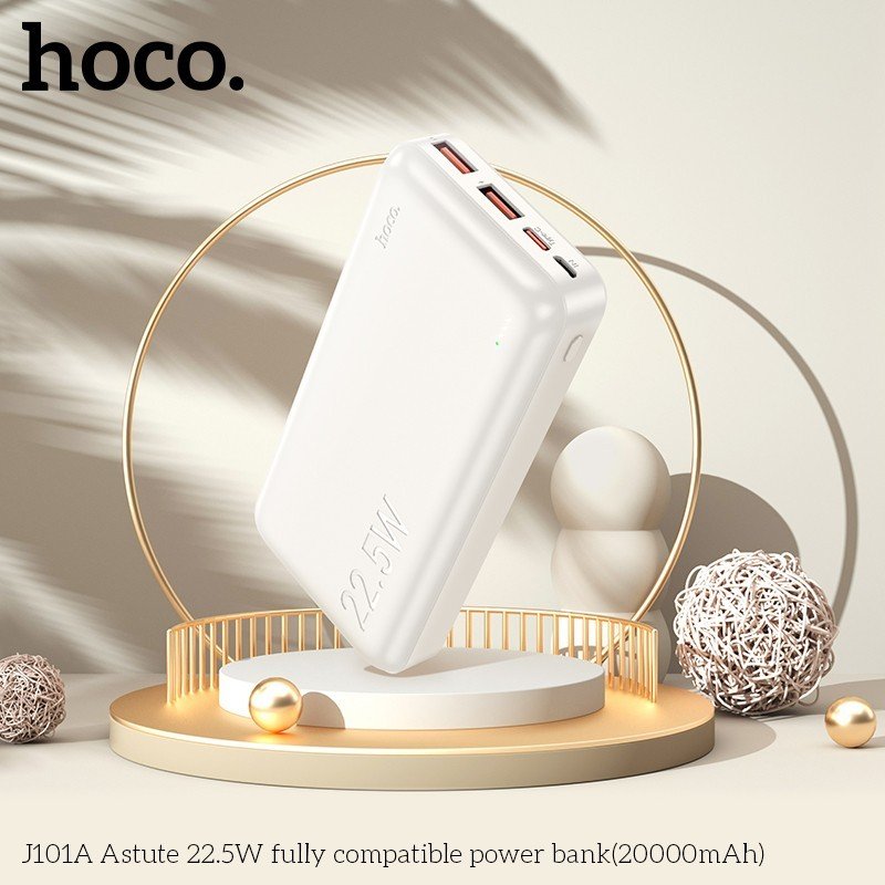 Pin Sạc Dự Phòng Hoco Sạc Nhanh J101A PD20W QC3.0 20000Mah 22.5W Hàng Nhập Khẩu