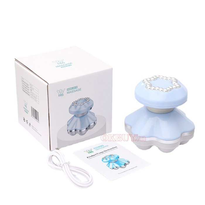 Máy Massage Cầm Tay XF-76 - Thư Giãn Toàn Thân, Cải Thiện Đau Đầu, Tay Chân, Lưng, Bụng