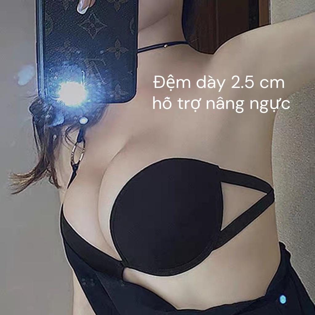 M87. Áo ngực không dây, áo ngực đệm tim hở lưng chống tụt xuất Nhật tạo nhiều kiểu