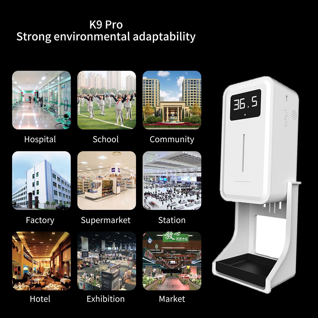 Touchless Digital Thermometer with No-Contact Soap Liquid Dispenser 450ml