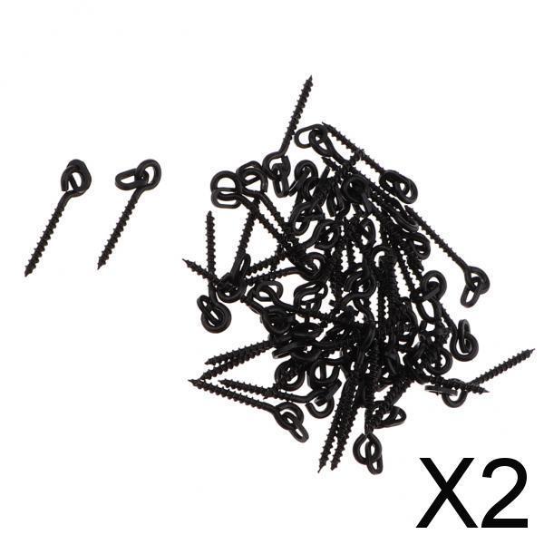 2x50 Pieces Lengthened Carp Boilie Bait Screw Swivel Fishing Terminal Tackle
