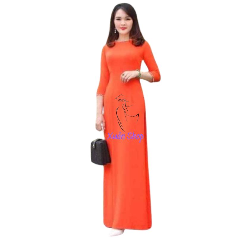 Áo dài lụa tằm kèm quần / áo dài truyền thống / áo dài nữ