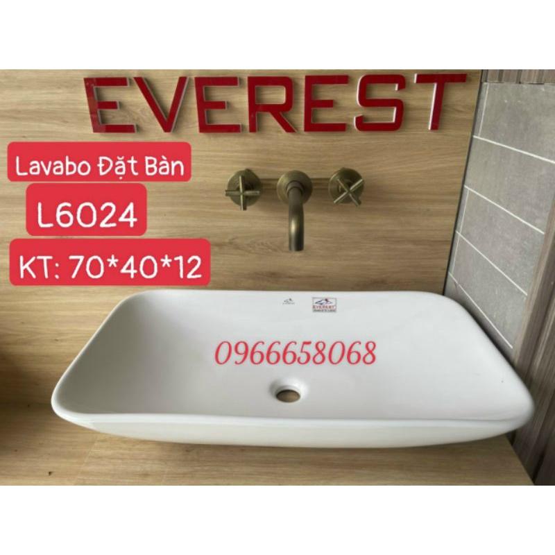 Lavabo đặt bàn phủ men nano cao cấp KT:70*40*15