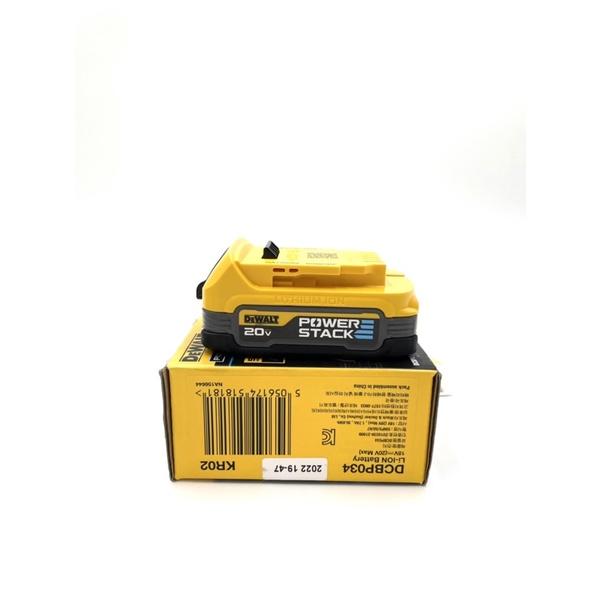 PIN DEWALT 20V MAX 1.7AH POWERSTACK THẾ HỆ MỚI DCBP034 - CHÍNH HÃNG