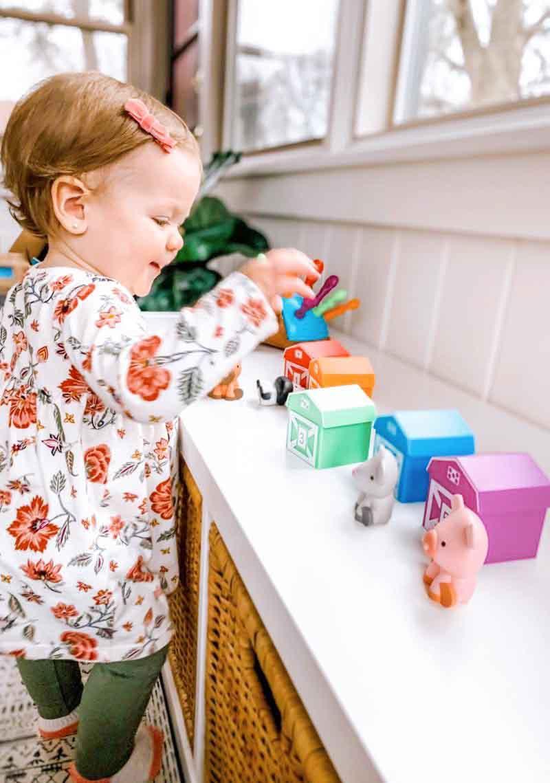 Bộ đồ chơi luyện vận động tinh và phân loại - Peekaboo Learning Farm