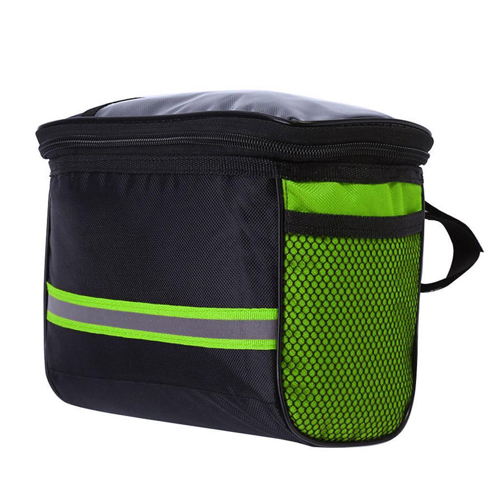 2Pcs Bike Handlebar Bag Front Storage Bag Outdoor Cycling Pouch Waterproof