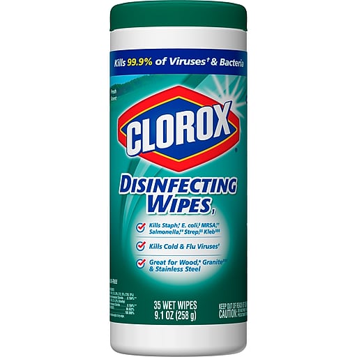Khăn Lau Diệt Khuẩn Clorox Fresh Scent (Diệt 99.9% Virus và Vi khuẩn gây bệnh) - Nhập khẩu Mỹ 35 Miếng