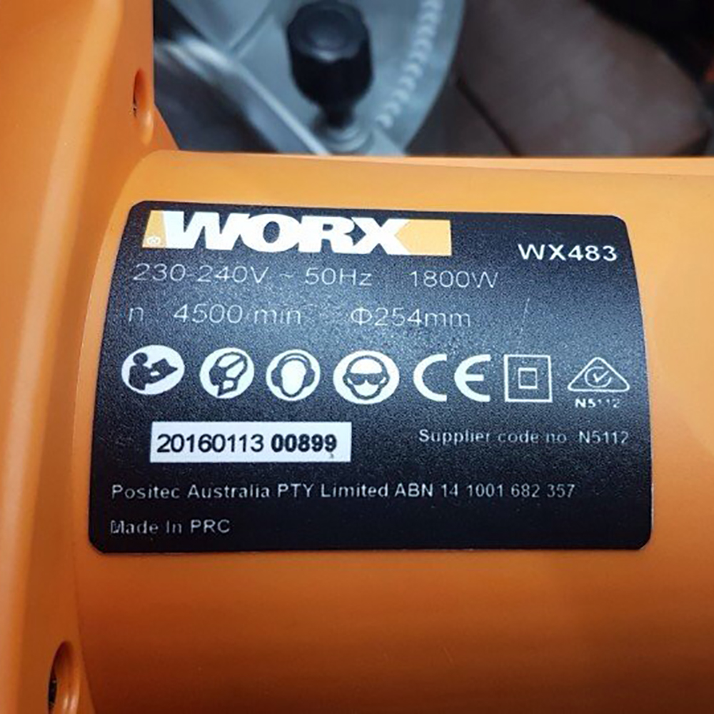 Máy Cắt Nhôm Worx WX483, Phi 254mm, Công Suất 1800W Máy Cắt Đa Góc Trượt  Dùng Cắt, Nhô, Alu, Gỗ  Dùng nhiều Trong Nhà Cửa Và Đời Sống- Hàng Chính Hãng