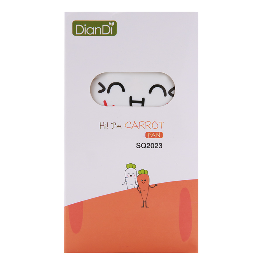 Quạt Sạc USB Cầm Tay Mini Hình Carrot