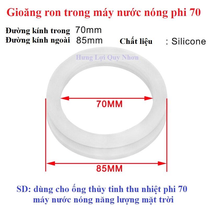 Ron silicon chịu nhiệt phi 70 dùng cho máy nước nóng năng lượng mặt trời
