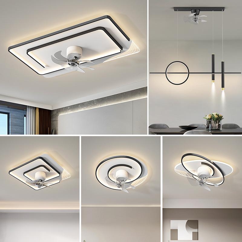 Phong cách mới nhất chất lượng sản phẩm mới LED toàn bộ ngôi nhà gói đèn trần quạt phòng khách phòng ngủ đèn trang trí nhà ánh sáng chiếu sáng