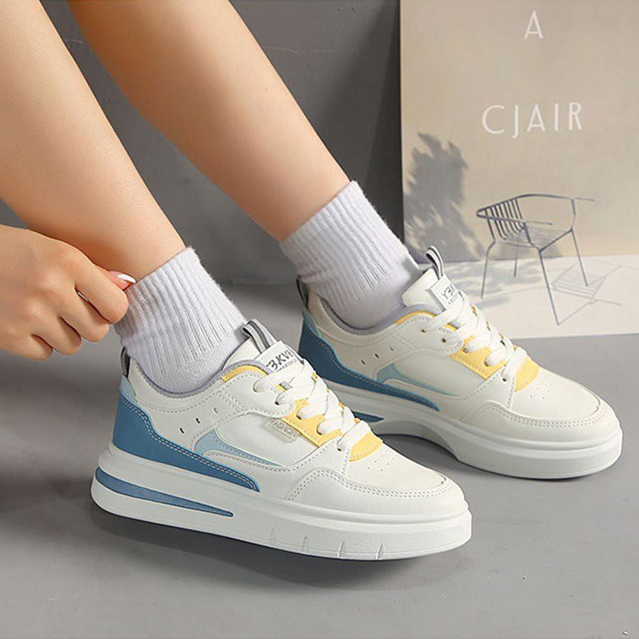 Giày Thể Thao Nữ - Giày Nữ Sneaker Kiểu Dáng Màu Sắc Xu Hướng Thu Đông 2021 GT06