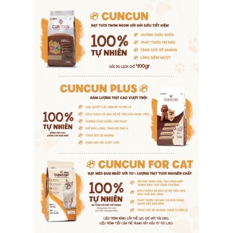 Thức Ăn Thú Cưng Thức Ăn Cho Chó HẠT TƯƠI CUNCUN Dành Cho Mọi Loài Cún 1,5kg