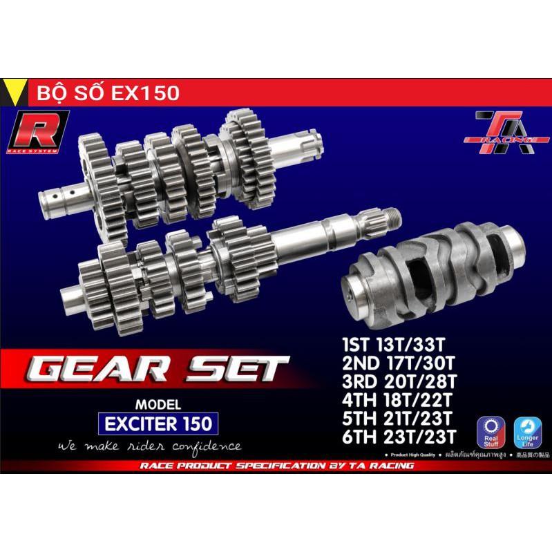Bộ Số Đấu TA Racing 6 Số Gắn Exciter 135 5s và Exciter 150