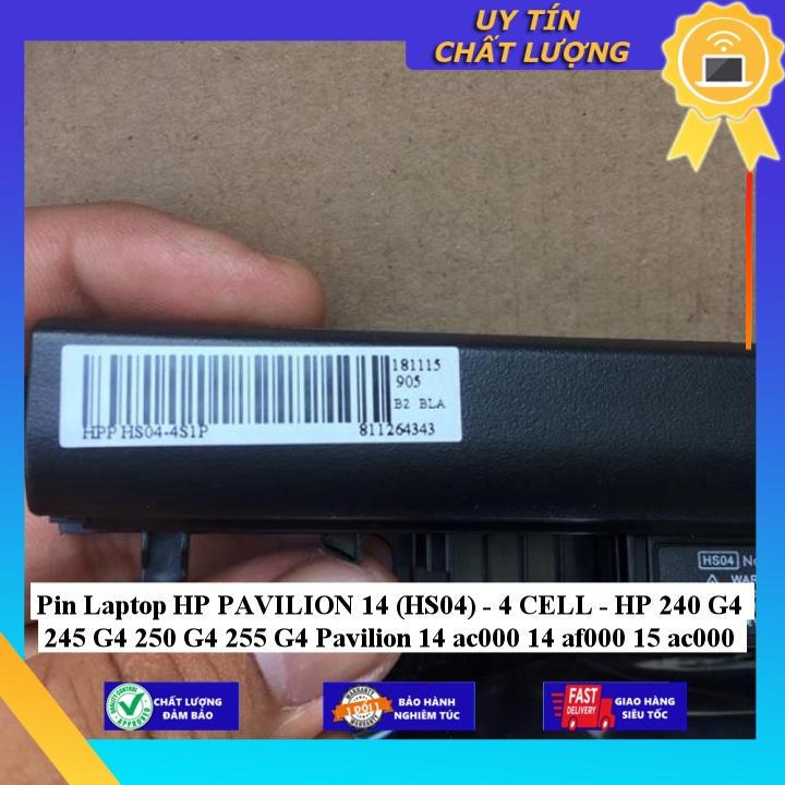 Pin dùng cho Laptop HP PAVILION 14 HP 240 G4 245 G4 250 G4 255 G4 Pavilion 14 ac000 14 af000 15 ac000 - Hàng Nhập Khẩu MIBAT627