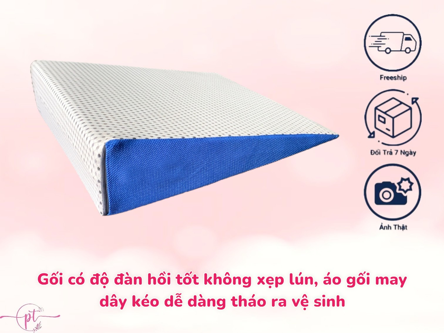 Gối Latex Foam Chống Trào Ngược Cho Người Lớn Kingroll 