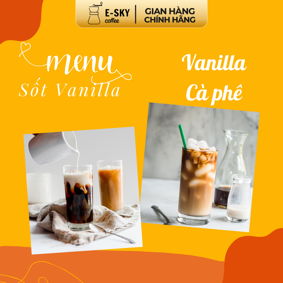 Sốt Vani Pomona Vanilla Sauce Nguyên Liệu Pha Chế Cà Phê Trà Sữa Hàn Quốc Chai 2kg