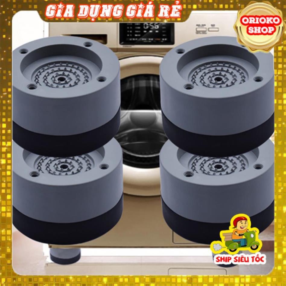 Chân máy giặt 4 miếng cao su cao cấp chống ồn chống rung