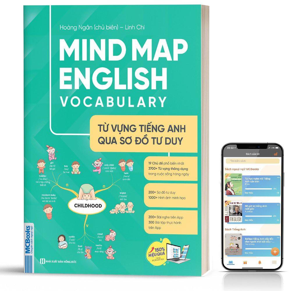 Sách - Mindmap English Vocabulary -Từ Vựng Tiếng Anh Qua Sơ Đồ Tư Duy