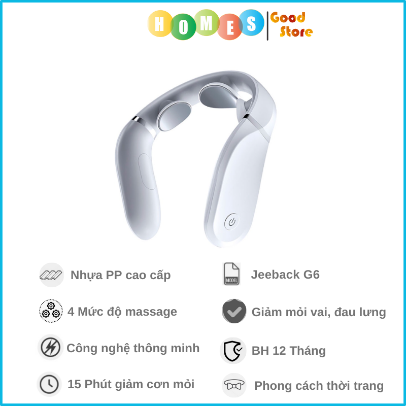 Máy Massage Cổ Thông Minh XIAOMI Jeeback G6. 4 Chế Độ - Hàng Chính Hãng