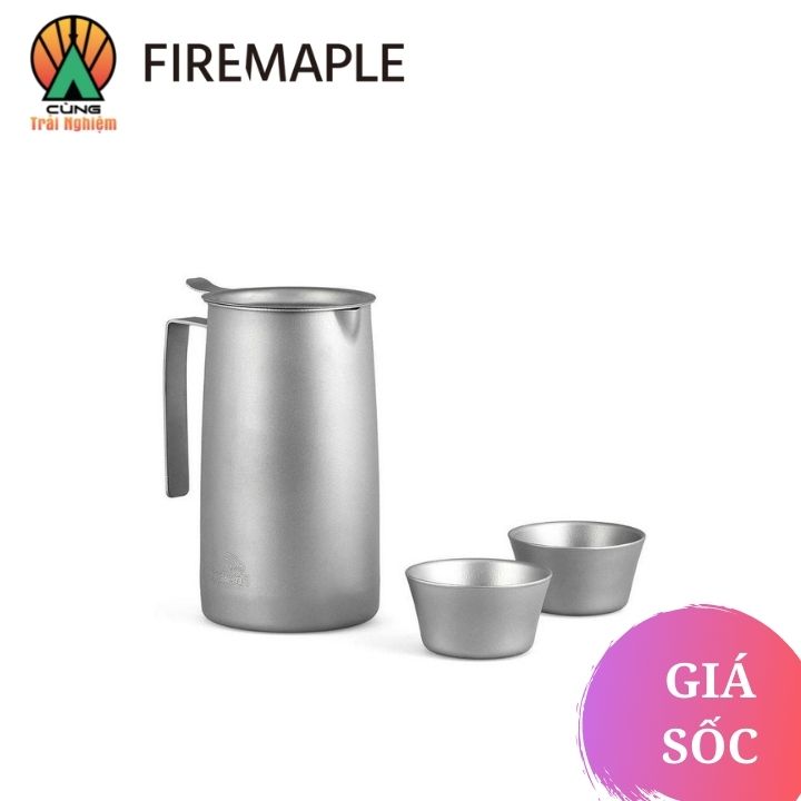 Bình pha trà Firemaple 340ml Titanium tiện dụng cho du lịch cắm trại FMP-T320